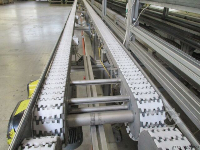 Zincir konveyör sistemi 600m !! FLEXLINK Aluminium-Fördersysteme Kunststoffkettenförderer