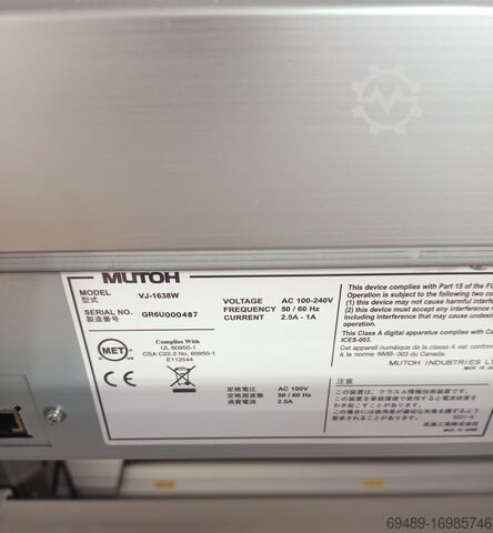 Digitale drukmachine Mutoh VJ 1638 dual head