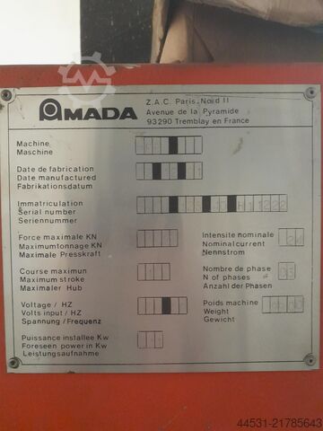 Kantpress Amada Promecan HFBO 125/40