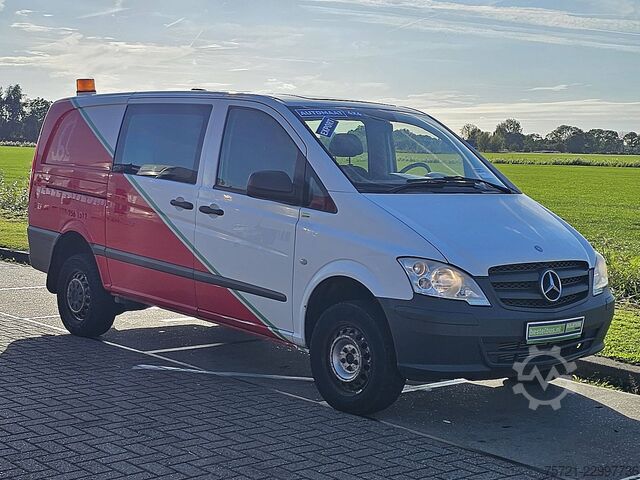 MERCEDES-BENZ VITO 116 L2 podwójna kabina 4x4, klimatyzacja, automatyczna skrzynia biegów, ogrzewani MERCEDES-BENZ VITO 116 L2 dubbele cabine 4x4 ac automaat stan...