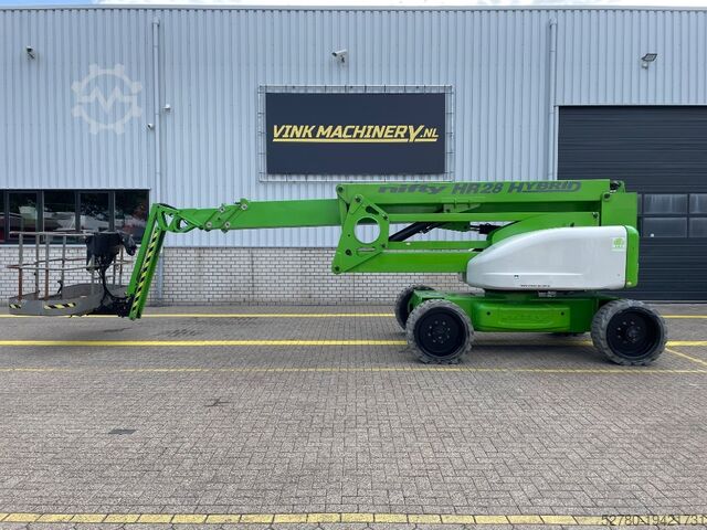 Leddelt teleskopisk arbejdsplatform Niftylift HR 28 Hybrid 4x4
