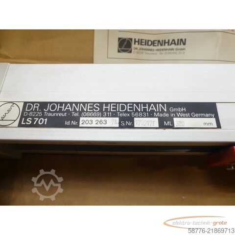 Componente Heidenhain ID 203 263 Längenmesssystem LS 701 -  ML 320 mm SN176517F mit LS 703 Lesekopf
