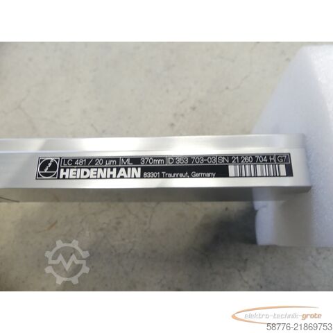 Componente Heidenhain LC 481 ML 370 mm ID: 353 703-03 SN:21260704H + AE LC 481 - ungeb.! -