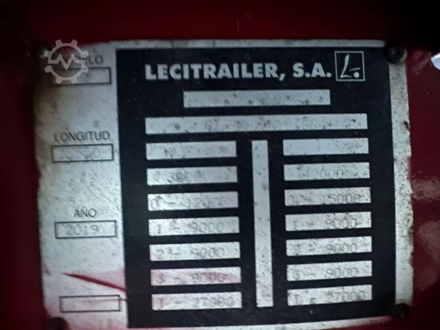 Dieplader oplegger LECITRAILER S51 Tieflader 42 000 kg