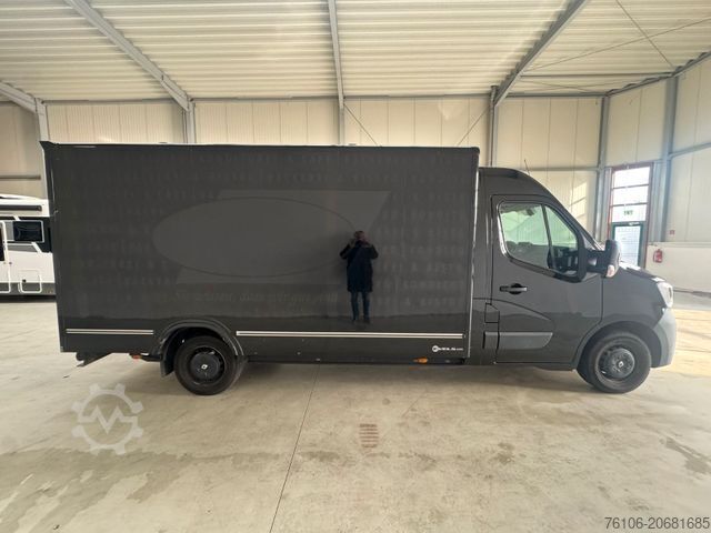 Vrachtwagen met bakwagen RENAULT Master Tiefrahmenkoffer mit Rampe *Kamera*