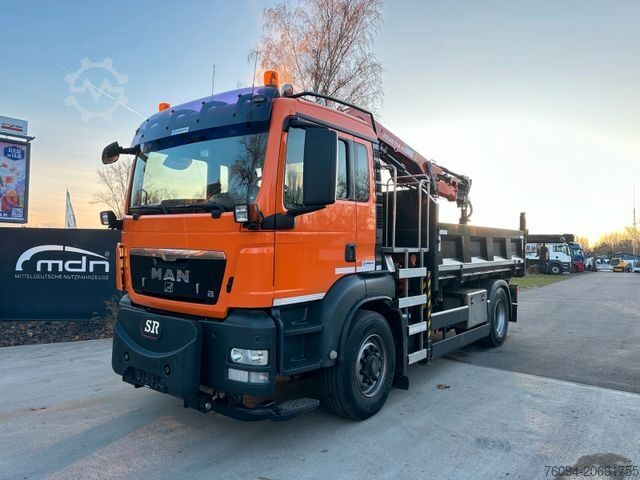 Driezijdige kipper MAN TGS 18.320 4x4 Kipper KRAN 21m FUNK Winterdienst