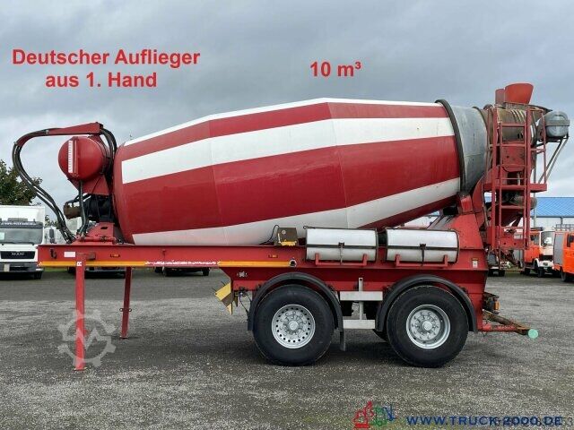 Auflieger Karrena 10 m³ Betonmischer / Concrete Mixer 1.Hd