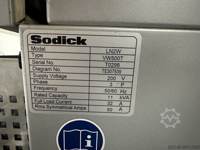 Trådgnistmaskin (tråderosionsmaskin) Sodick VZ 500L