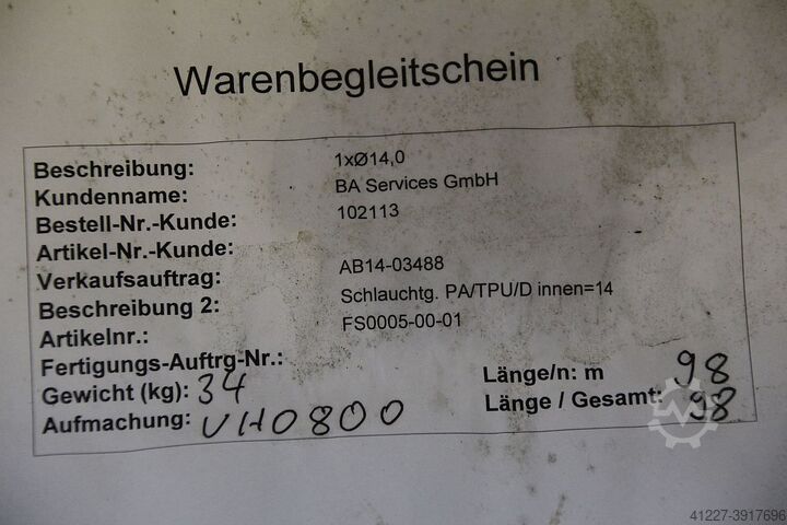 Plastic slang PA/TPU/D 1xØ14,0