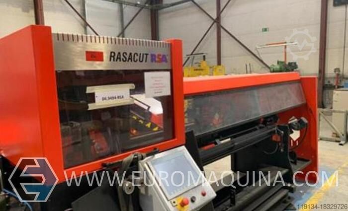 RSA Hochleistungs-Schneidezentrum NC2001 mit Entgrateinheit RASAPLAN 1000 RSA High performance cutting center rasacut NC2001 ...