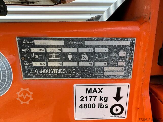 Scharnierende telescopische hoogwerker JLG 340AJ Hoogwerker Knikarmhoogwerker