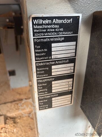 Scie à format Altendorf F 45
