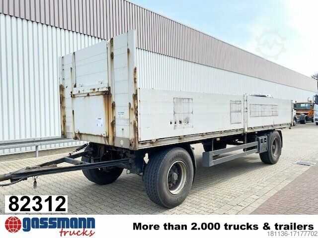 Remolque abierto con toldo Meusburger MPA-2, Stapleraufnahme