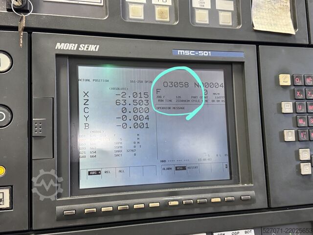 CNC τόρνος με υποάτρακτο και άξονα Y Moriseiki SL-150SY