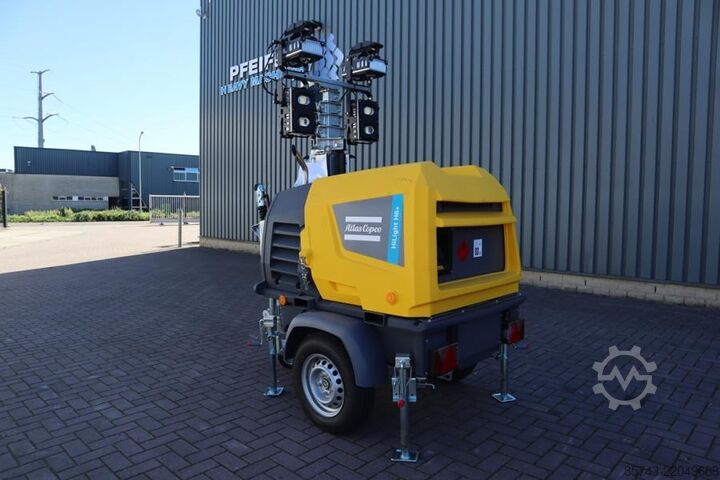 Lichtturm Atlas Copco Hilight H6+ Valid inspection, Max Boom Height 8m,
