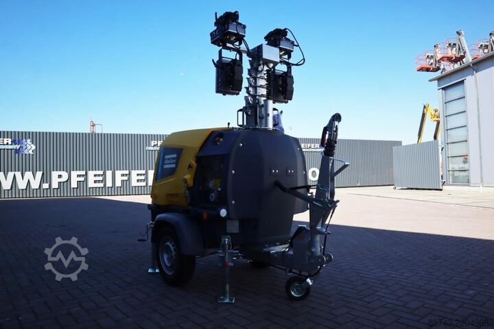 Lichtturm Atlas Copco Hilight H6+ Valid inspection, Max Boom Height 8m,