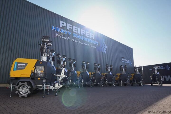 Lichtturm Atlas Copco Hilight H6+ Valid inspection, Max Boom Height 8m,