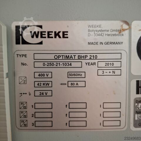  Weeke Optimat BHP 210 Profiline