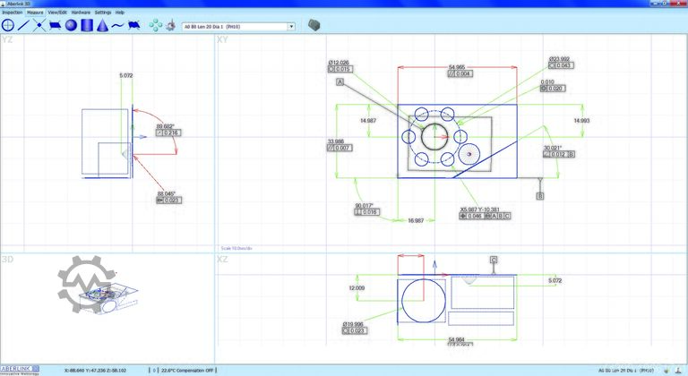 Koordiniraj mašinu za merenje Aberlink Axiom CNC