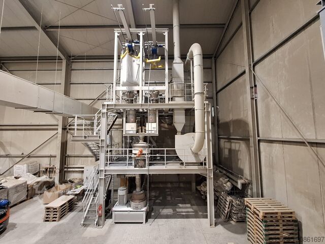 Grinding and screening plant with impact stream mill NOLL DemiNo 2700