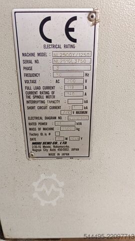 Κέντρο κατεργασίας CNC τόρνου και φρεζαρίσματος MORI SEIKI NL2500Y/1250
