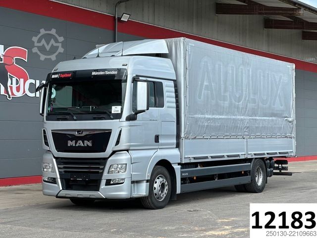 Platós teherautó ponyvával MAN TGX 18.430 4x2 LL Plane & EDSCHA/RETARDER/NAVI/