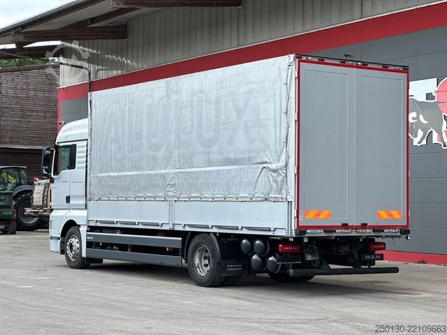 Platós teherautó ponyvával MAN TGX 18.430 4x2 LL Plane & EDSCHA/RETARDER/NAVI/