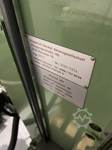 Deckel FP1 fräsmaskin DECKEL FP1
