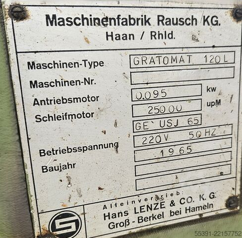 Gratomat 120 en 120 L Rausch Entgratmaschine