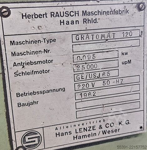 Gratomat 120 en 120 L Rausch Entgratmaschine