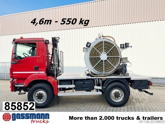 Spezial-LKW MAN TGM 13.250/340 4X4 BL, Kran Hiab 026 T-3,