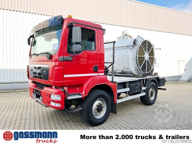 Spezial-LKW MAN TGM 13.250/340 4X4 BL, Kran Hiab 026 T-3,