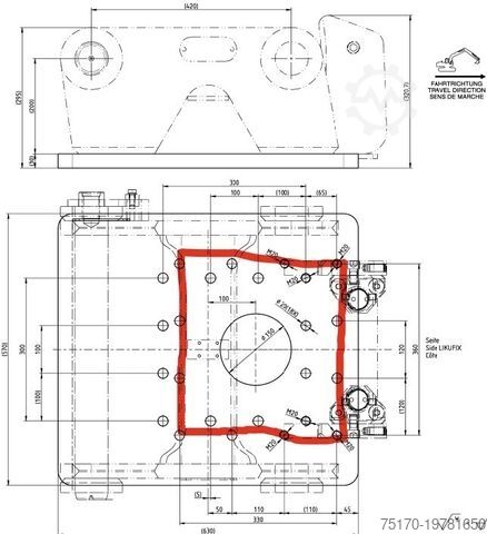 Other Liebherr Likufix SW48 Adapterplatte NEU lagernd