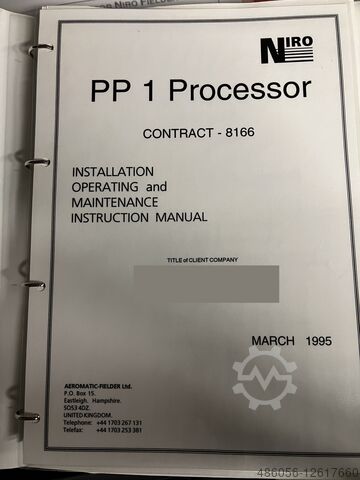Nagyobb nyírású keverő granulátor Niro Aeromatic-Fielder PP1