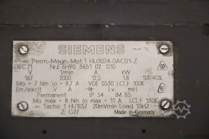 Motor s permanentním magnetem Siemens Mikron HU3074-OAC01-Z WF 51C/155
