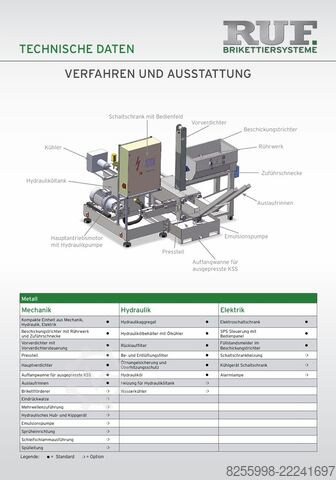 Presse à briquettes, presse à copeaux RUF RUF4/3700/60x40