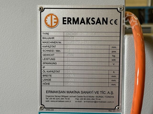 Guillotinescharen Ermak HGS 2100 x 6