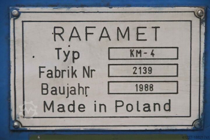 Vouwmachine 2000 x 4 mm RAFAMET KM-4