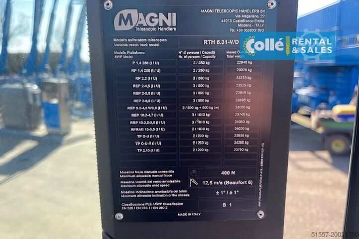 Telescooplader Magni RTH 6.31 | 2024