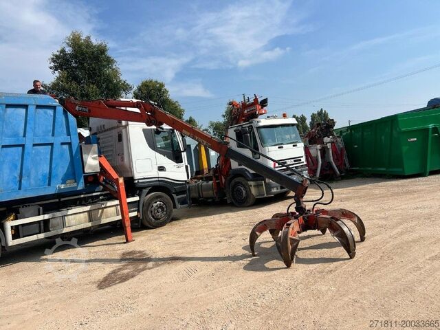 Kampós konténer CONTAINER SCARRABILE USATO A CIELO APERTO CON GRU