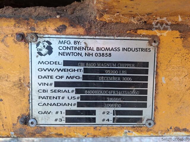 Houtversnipperaar MAGNUM CBI 8400