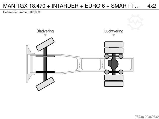 Standard-SZM MAN TGX 18.470 + INTARDER + EURO 6 + SMART TACHOGRAAF