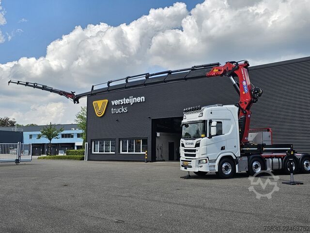Φορτηγό γερανού Scania R590 V8 8x2 / HMF 9520 CRANE - JIB - WINCH / TR...