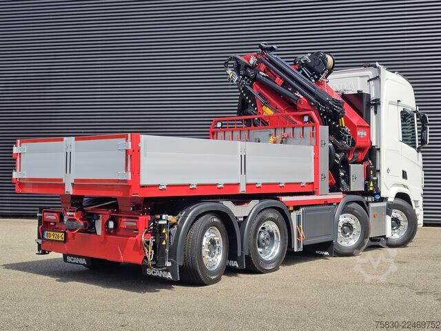 Φορτηγό γερανού Scania R590 V8 8x2 / HMF 9520 CRANE - JIB - WINCH / TR...
