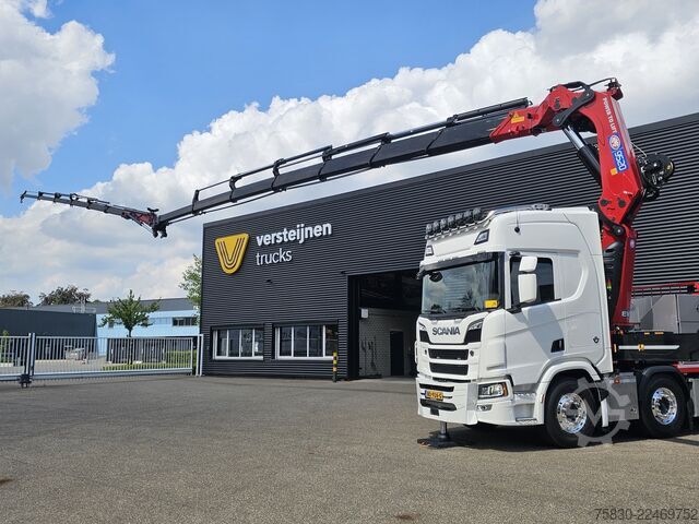 Φορτηγό γερανού Scania R590 V8 8x2 / HMF 9520 CRANE - JIB - WINCH / TR...
