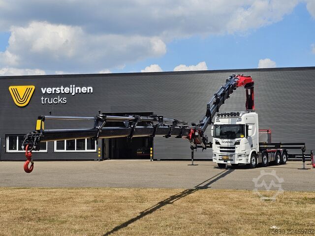 Φορτηγό γερανού Scania R590 V8 8x2 / HMF 9520 CRANE - JIB - WINCH / TR...