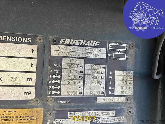 Kayar brandalar Fruehauf PLSC