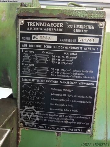 Kaltkreissäge - Automatik TRENNJAEGER VC 326-A