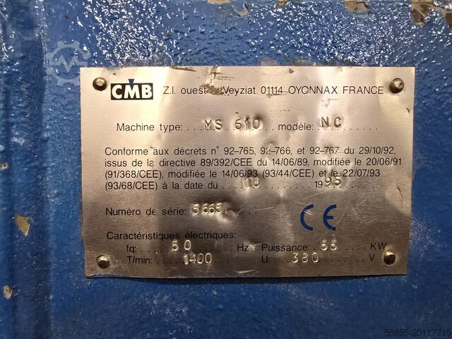 Granulatore CMB MS 610 NC 55kW Rotore 1000 CMB MS 610 NC 55kW