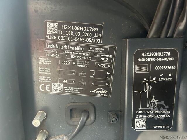 Empilhadeira diesel Linde H35D-02 / EVO